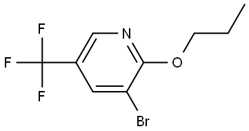 3-bromo-2-propoxy-5-(trifluoromethyl)pyridine Structure