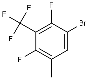 1-bromo-2,4-difluoro-5-methyl-3-(trifluoromethyl)benzene Structure