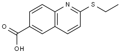 2-(ethylthio)quinoline-6-carboxylic acid Structure