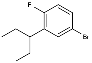 4-bromo-1-fluoro-2-(pentan-3-yl)benzene Structure