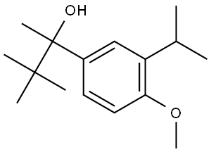 2-(3-isopropyl-4-methoxyphenyl)-3,3-dimethylbutan-2-ol Structure