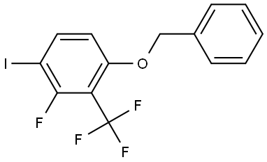 1-(benzyloxy)-3-fluoro-4-iodo-2-(trifluoromethyl)benzene Structure