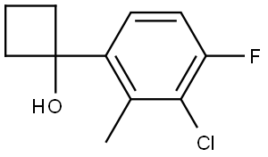 1-(3-chloro-4-fluoro-2-methylphenyl)cyclobutanol Structure