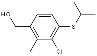 (3-chloro-4-(isopropylthio)-2-methylphenyl)methanol Structure
