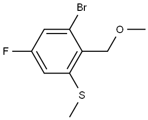 (3-bromo-5-fluoro-2-(methoxymethyl)phenyl)(methyl)sulfane Structure