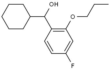 cyclohexyl(4-fluoro-2-propoxyphenyl)methanol Structure