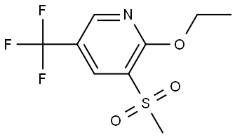2-ethoxy-3-(methylsulfonyl)-5-(trifluoromethyl)pyridine Structure