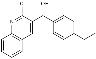 (2-chloroquinolin-3-yl)(4-ethylphenyl)methanol Structure