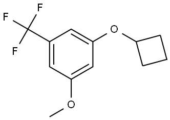 1-cyclobutoxy-3-methoxy-5-(trifluoromethyl)benzene Structure