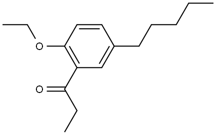 1-(2-ethoxy-5-pentylphenyl)propan-1-one Structure