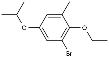 1-bromo-2-ethoxy-5-isopropoxy-3-methylbenzene Structure