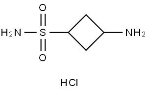 Cyclobutanesulfonamide, 3-amino-, hydrochloride (1:1) Structure