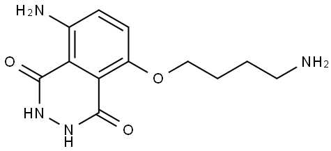 5-amino-8-(4-aminobutoxy)-2,3-dihydrophthalazine-1,4-dione Structure