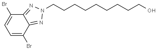 9-(4,7-dibromo-2H-benzo[d][1,2,3]triazol-2-yl)nonan-1-ol Structure