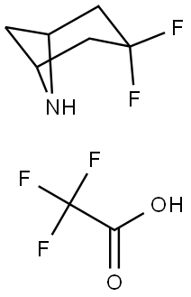 cis-3-Fluoro-6-azabicyclo[3.1.1]heptane Trifluoroacetate Structure