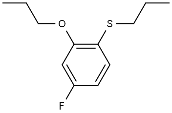 (4-fluoro-2-propoxyphenyl)(propyl)sulfane Structure