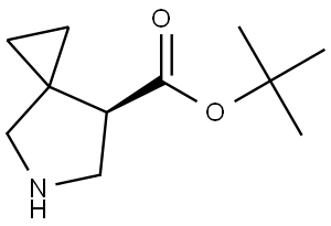 5-Azaspiro[2.4]heptane-7-carboxylic acid, 1,1-dimethylethyl ester, (7R)- Structure