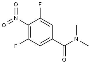 Benzamide, 3,5-difluoro-N,N-dimethyl-4-nitro- Structure