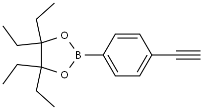 1,3,2-Dioxaborolane, 4,4,5,5-tetraethyl-2-(4-ethynylphenyl)- Structure