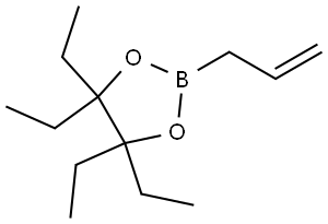 1,3,2-Dioxaborolane, 4,4,5,5-tetraethyl-2-(2-propen-1-yl)- Structure