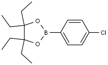 1,3,2-Dioxaborolane, 2-(4-chlorophenyl)-4,4,5,5-tetraethyl- Structure