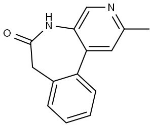 2-methyl-5,7-dihydropyrido[3,4-d][3]benzazepin-6-one Structure
