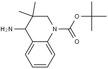 1(2H)-Quinolinecarboxylic acid, 4-amino-3,4-dihydro-3,3-dimethyl-, 1,1-dimethylethyl ester Structure