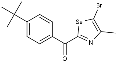 (5-bromo-4-methyl-1,3-selenazol-2-yl)(4-(tert-butyl)phenyl)methanone Structure