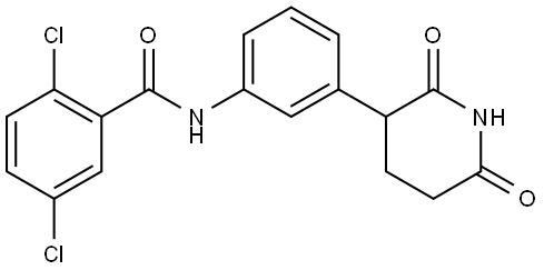 Benzamide, 2,5-dichloro-N-[3-(2,6-dioxo-3-piperidinyl)phenyl]- Structure