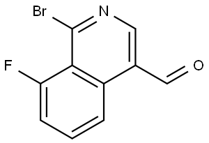 1-Bromo-8-fluoroisoquinoline-4-carbaldehyde Structure