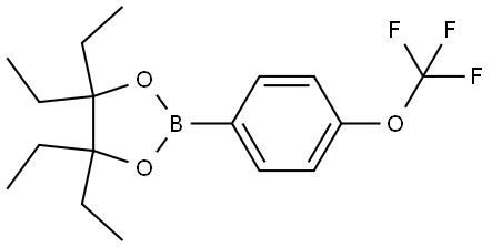 1,3,2-Dioxaborolane, 4,4,5,5-tetraethyl-2-[4-(trifluoromethoxy)phenyl]- Structure