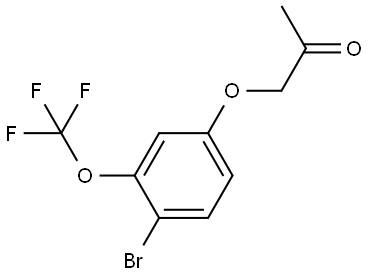 2-Propanone, 1-[4-bromo-3-(trifluoromethoxy)phenoxy]- Structure