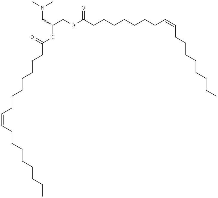 (Z)-(R)-3-(dimethylamino)propane-1,2-diyl dioleate Structure