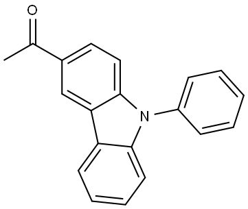 1-(9-phenyl-9H-carbazol-3-yl)ethanone Structure