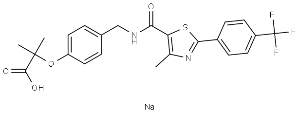 GW590735 sodium Structure