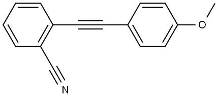 2-[2-(4-Methoxyphenyl)ethynyl]benzonitrile Structure