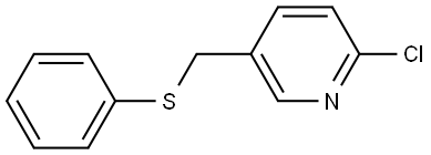 2-Chloro-5-[(phenylthio)methyl]pyridine Structure