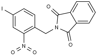 1H-Isoindole-1,3(2H)-dione, 2-[(4-iodo-2-nitrophenyl)methyl]- Structure