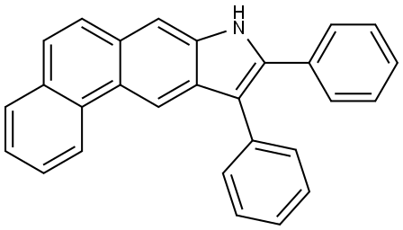 8H-Naphth[1,2-f]indole, 9,10-diphenyl- Structure