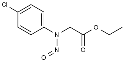 ethyl 2-((4-chlorophenyl)(nitroso)amino)acetate Structure