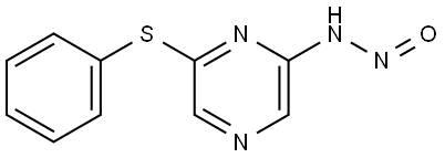 N-(6-(phenylthio)pyrazin-2-yl)nitrous amide Structure