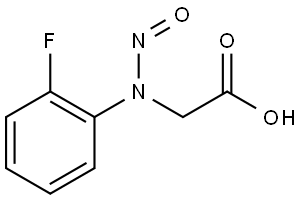 2-((2-fluorophenyl)(nitroso)amino)acetic acid Structure