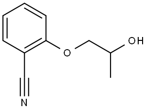 Benzonitrile, 2-(2-hydroxypropoxy)- Structure