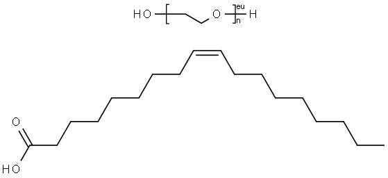 Poly(oxy-1,2-ethanediyl), .alpha.-hydro-.omega.-hydroxy-, (9Z)-9-octadecenoate Structure