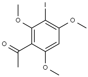 1-(3-iodo-2,4,6-trimethoxyphenyl)ethanone Structure