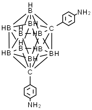 Benzenamine, 4,4′-(1,7-dicarbadodecaborane(12)-1,7-diyl)bis- Structure