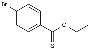 Benzenecarbothioic acid, 4-bromo-, O-ethyl ester Structure