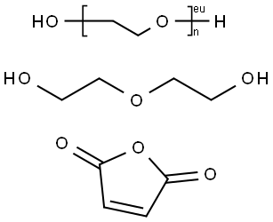 Ethanol, 2,2'-oxybis-, polymer with 2,5-furandione and α-hydro-ω-hydroxypoly( oxy-1,2-ethanediyl) Structure