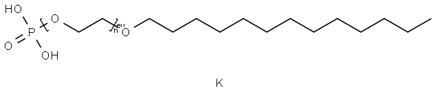 Poly(oxy-1,2-ethanediyl), alpha-phosphono-omega-(tridecyloxy)-, dipotassium salt (average EO 3-12 mol) Structure