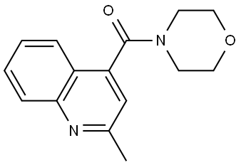(2-Methyl-4-quinolinyl)-4-morpholinylmethanone Structure